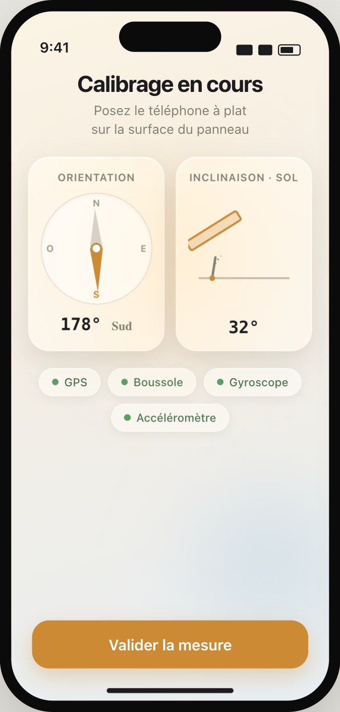 Pantalla de calibración